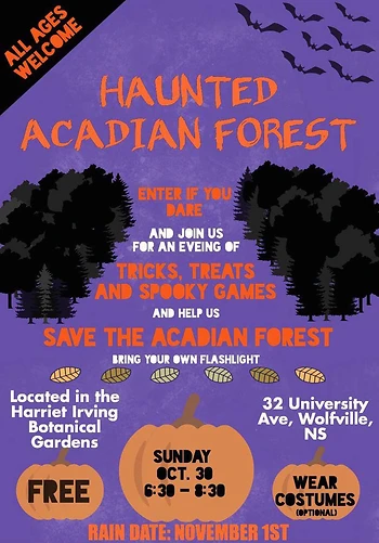 Poster for Trick or Trees: Haunted Acadian Forest