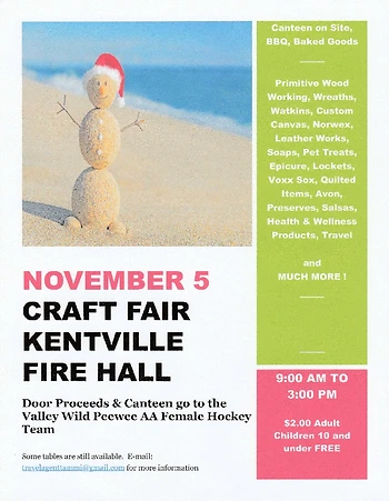 Poster for Craft Fair Fundraiser