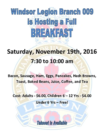 Poster for Community Breakfast