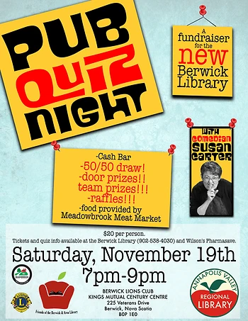Poster for Pub Quiz Night