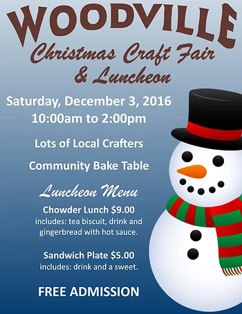 Poster for Christmas Craft Fair & Luncheon