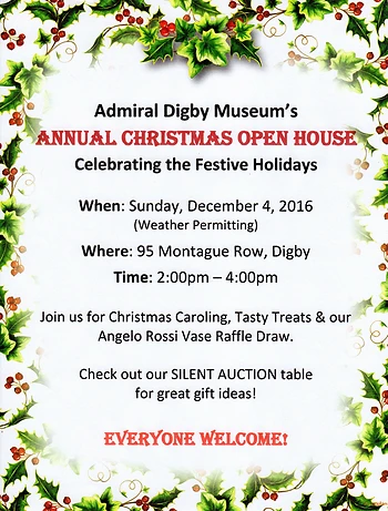 Poster for Christmas Open House