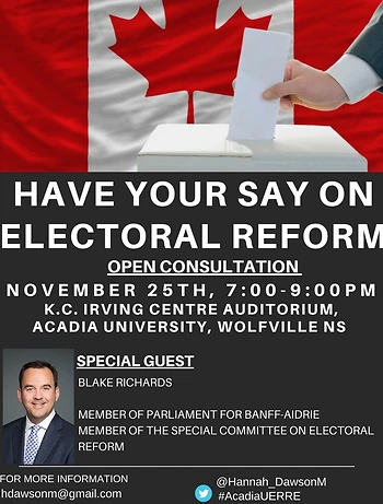 Poster for Electoral Reform Consultation