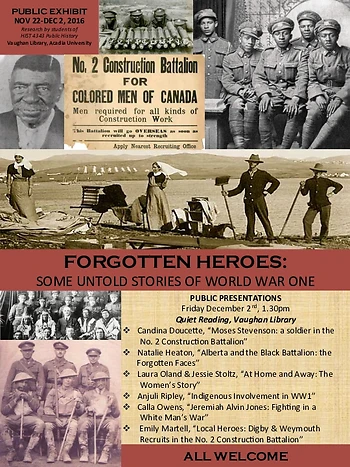 Poster for Forgotten Heroes Presentations