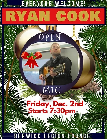Poster for Open Mic by Ryan Cook  