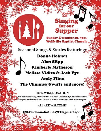 Poster for Singing for our Supper