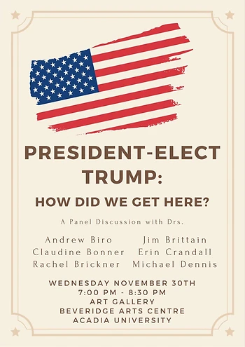 Poster for President-Elect Trump: How Did We Get Here?