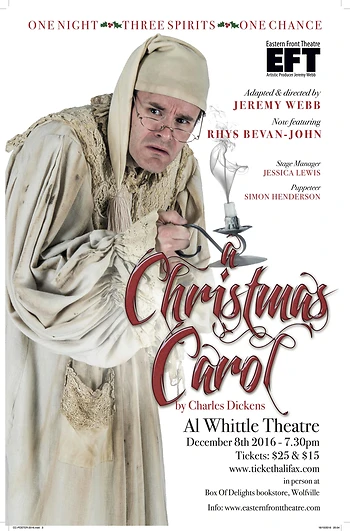 Poster for Dickens', A Christmas Carol