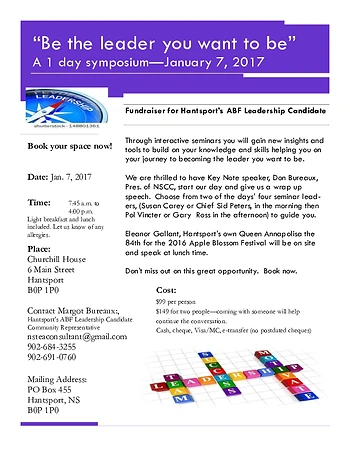 Poster for Leadership Symposium