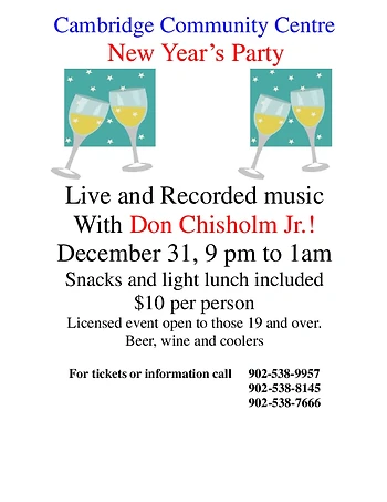 Poster for New Year's Eve Party
