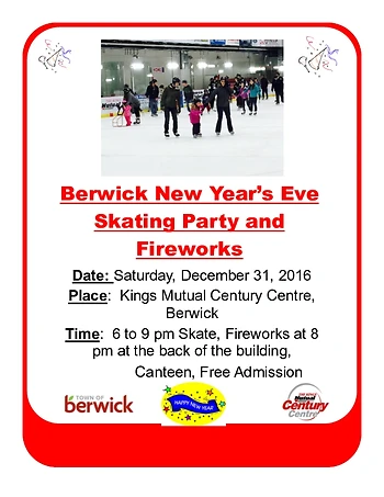 Poster for Skating Party & Fireworks