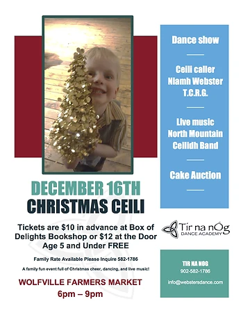Poster for Christmas Ceilidh