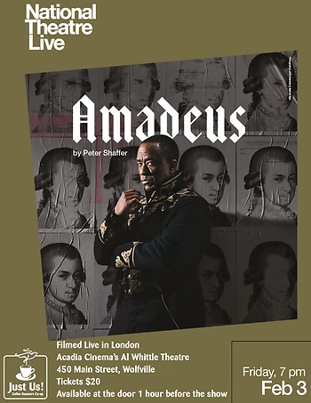 Poster for Amadeus by Peter Shaffer