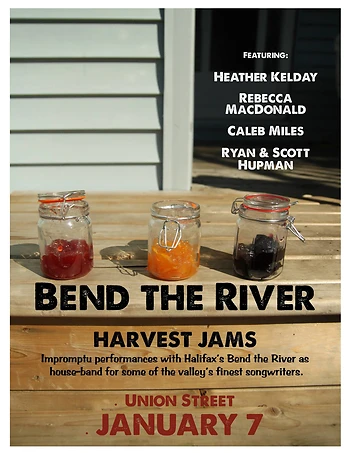 Poster for Bend The River Harvest Jams