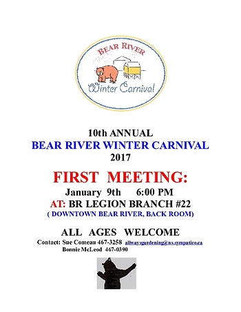 Poster for Bear River Winter Carnival Meeting