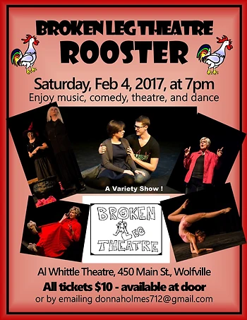 Poster for Broken Leg Theatre - Rooster