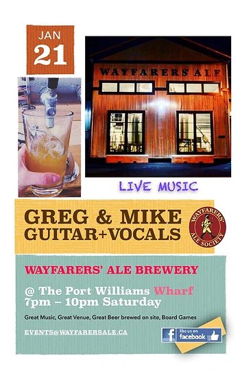 Poster for Live music at the Wharf