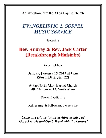 Poster for Gospel Music Service