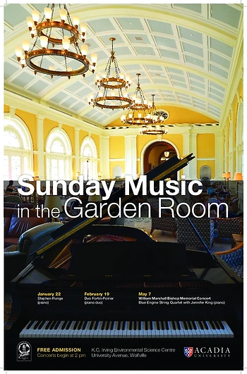 Poster for Music in the Garden Room