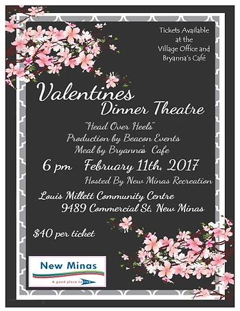 Poster for Valentine's Dinner Theatre