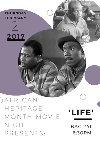 Poster for African Heritage Movie Night