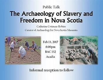 Poster for Talk: Archaeology of Slavery 
