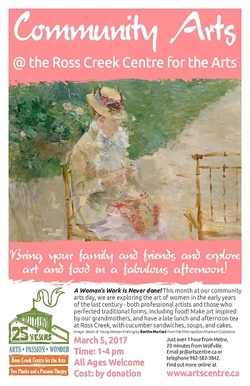 Poster for Art and Tea Afternoon International Woman's Day