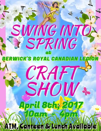 Poster for Swing Into Spring Craft Show