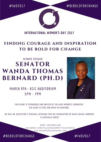Poster for Being Bold for Change 