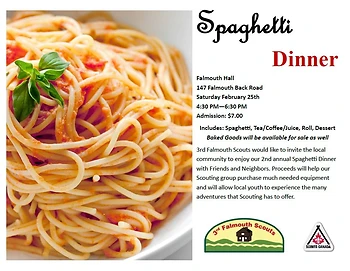 Poster for Spaghetti Dinner