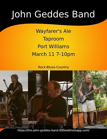 Poster for John Geddes Band