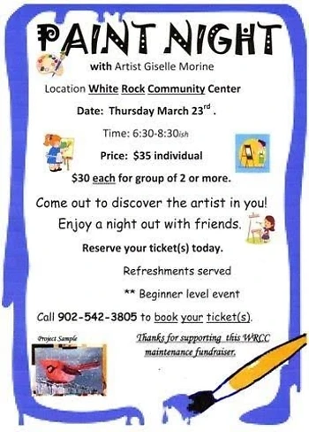 Poster for Paint Night