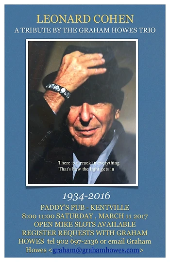 Poster for Leonard Cohen - A Tribute