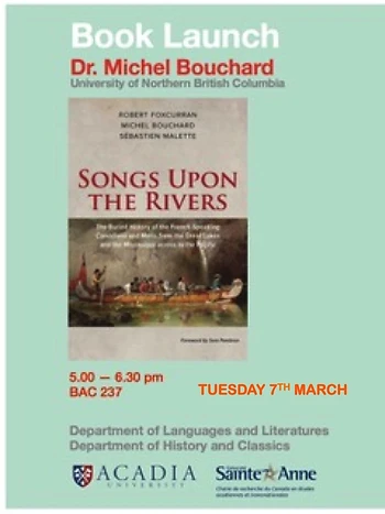 Poster for Michel Bouchard, Songs upon the Rivers
