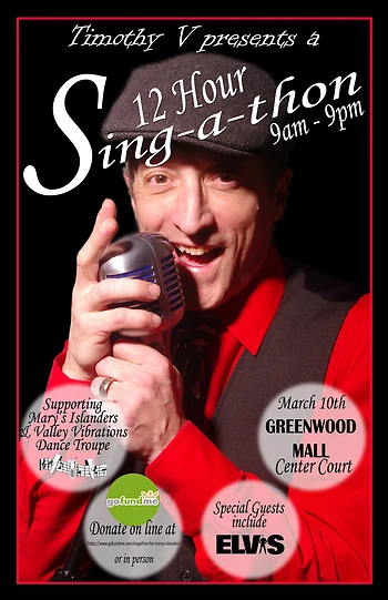 Poster for 12 Hour Sing a thon