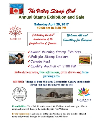 Poster for Stamp Exhibition, Show & Sale