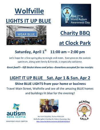 Poster for Light It Up Blue for Autism Awareness