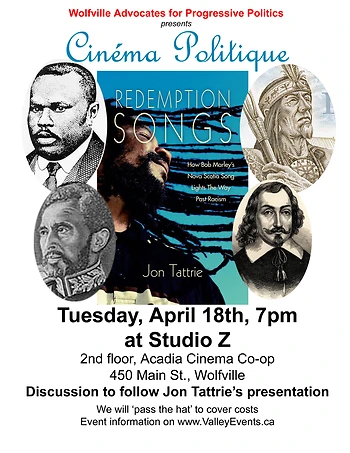 Poster for Cinema Politique: Redemption Songs
