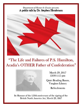 Poster for Talk: Life and Failures of P.S. Hamilton