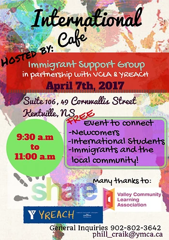 Poster for International Café