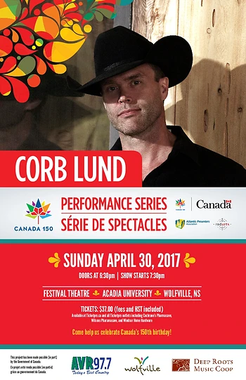 Poster for Corb Lund Celebrates Canada 150