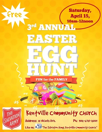 Poster for Community Easter Egg Hunt