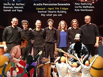 Poster for Acadia Percussion Ensemble - APE