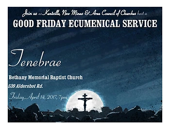 Poster for Good Friday Ecumenical Service