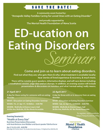 Poster for Recovery Day: ED-ucation on Eating Disorders Seminar 