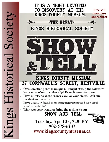 Poster for Historical Show and Tell