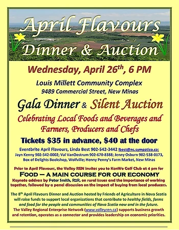 Poster for April Flavours Gala Dinner and Auction