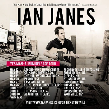 Poster for Ian Janes 'Yes Man' Album Release