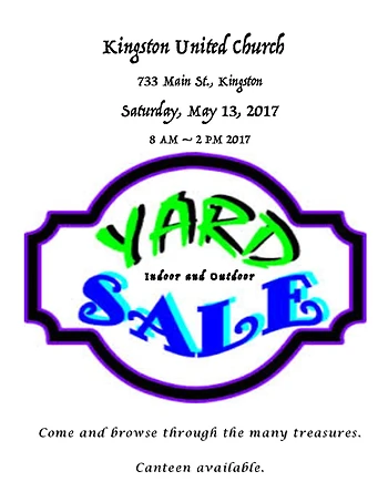 Poster for Church Yard Sale