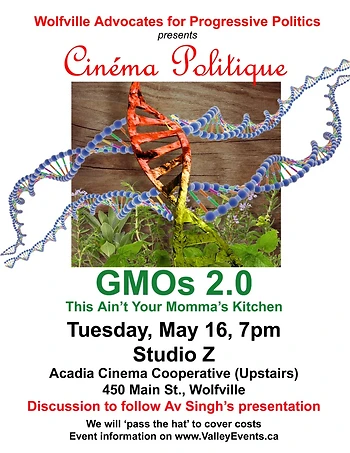 Poster for Cinema Politique: GMOs 2.0